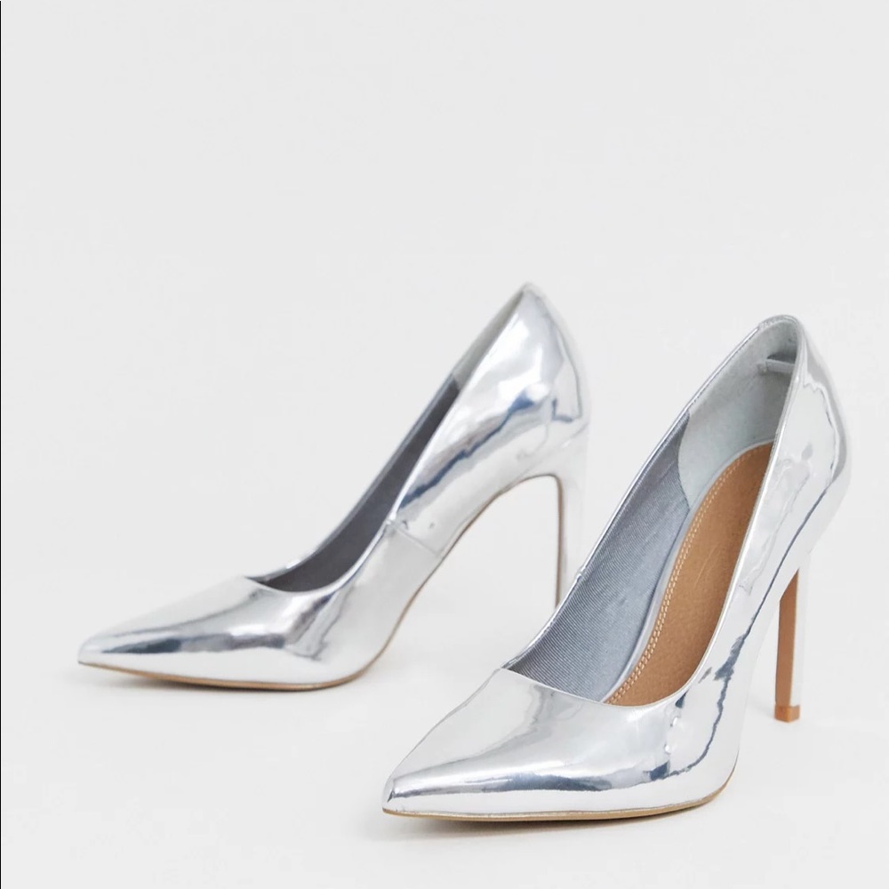 Asos Silver Pumps